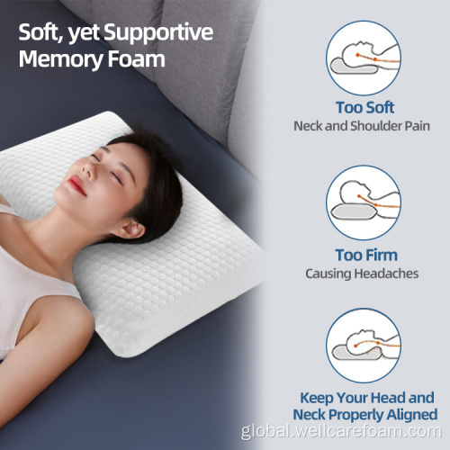 Memory Foam Pillows Ergonomics memory foam High-low pillow Supplier